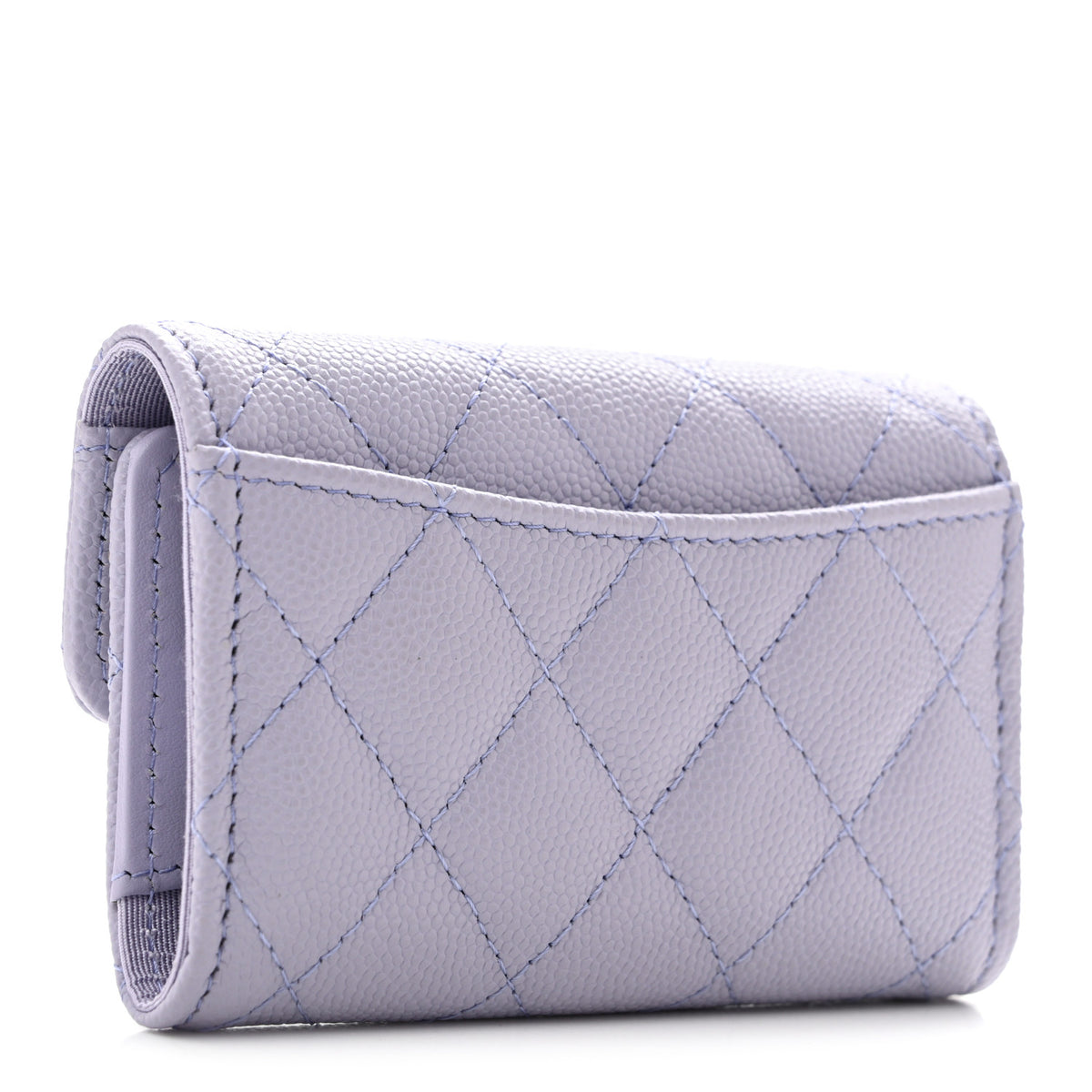 Chanel Caviar Quilted Classic 4 Key Holder Wallet Light Purple 3 of 10