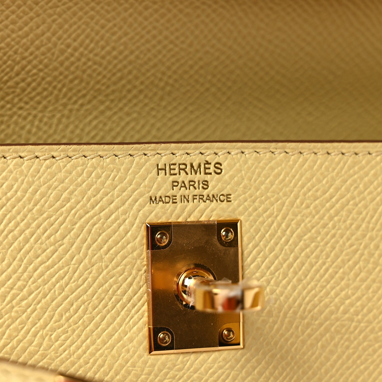 Hermes Epsom Kelly Sellier 25 Jaune Poussin 6 of 9
