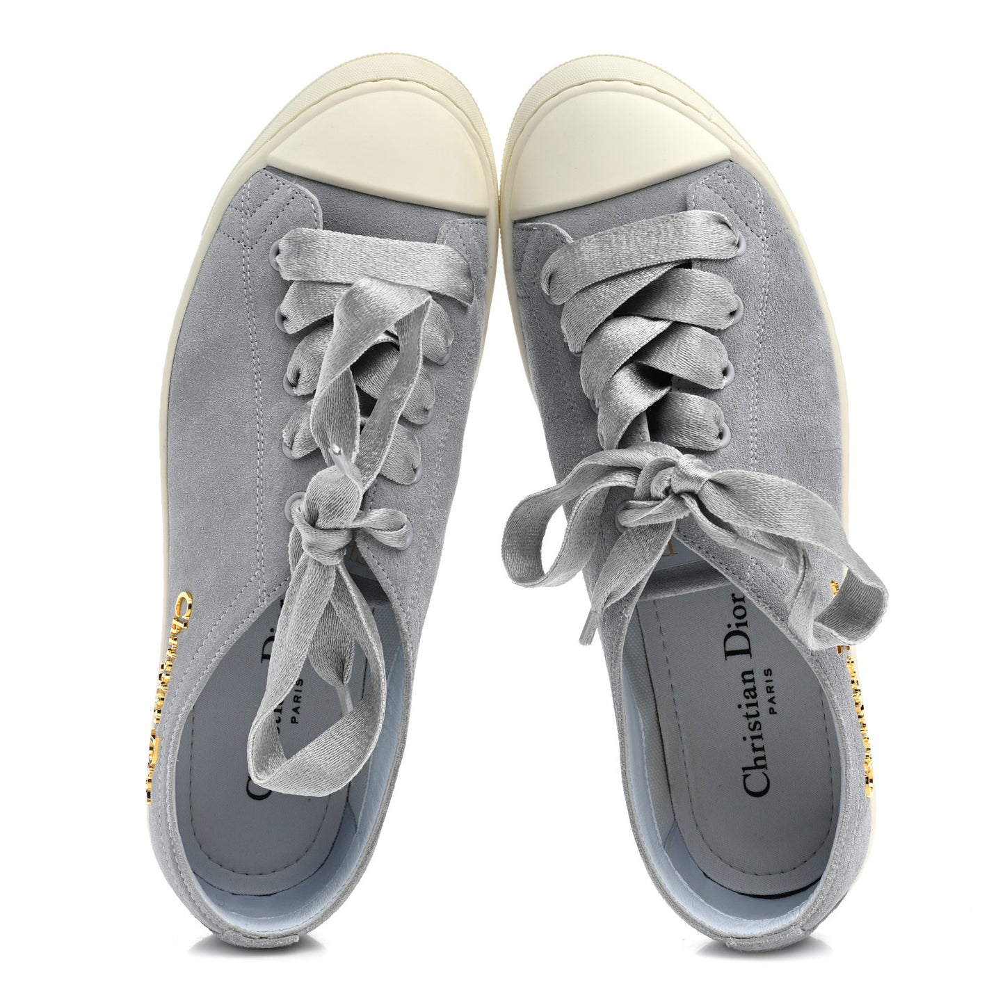 Suede Calfskin Lucky Low Top Sneakers 38 Blue