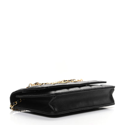 Chanel Lambskin Quilted Egyptian Amulet Wallet On Chain WOC Black 4 of 9