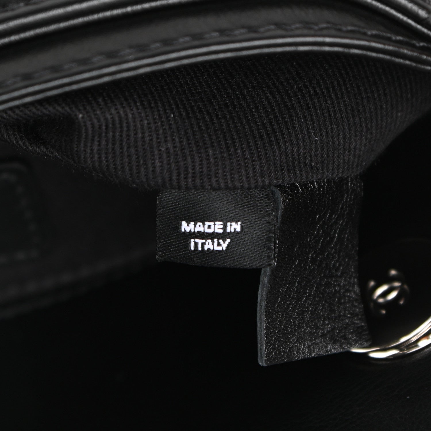 Chanel Calfskin Quilted CC Uniform Flap Belt Bag Black 7 of 11