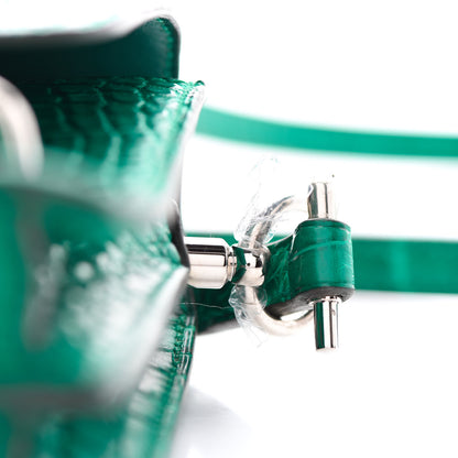 Hermes Matte Alligator Mini Sac Roulis Malachite 14 of 20