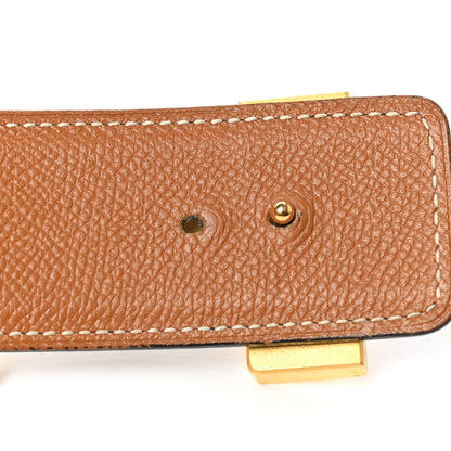 Hermes Epsom 38mm Constance H Belt 95 Bleu Saphir Gold 8 of 11