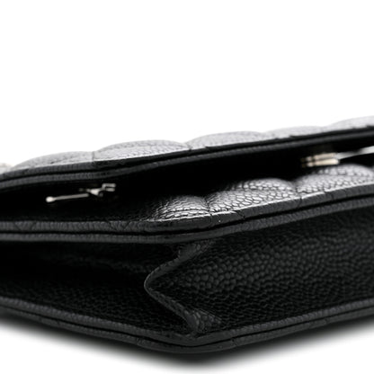 Chanel Caviar Quilted Wallet on Chain WOC Black 9 of 11