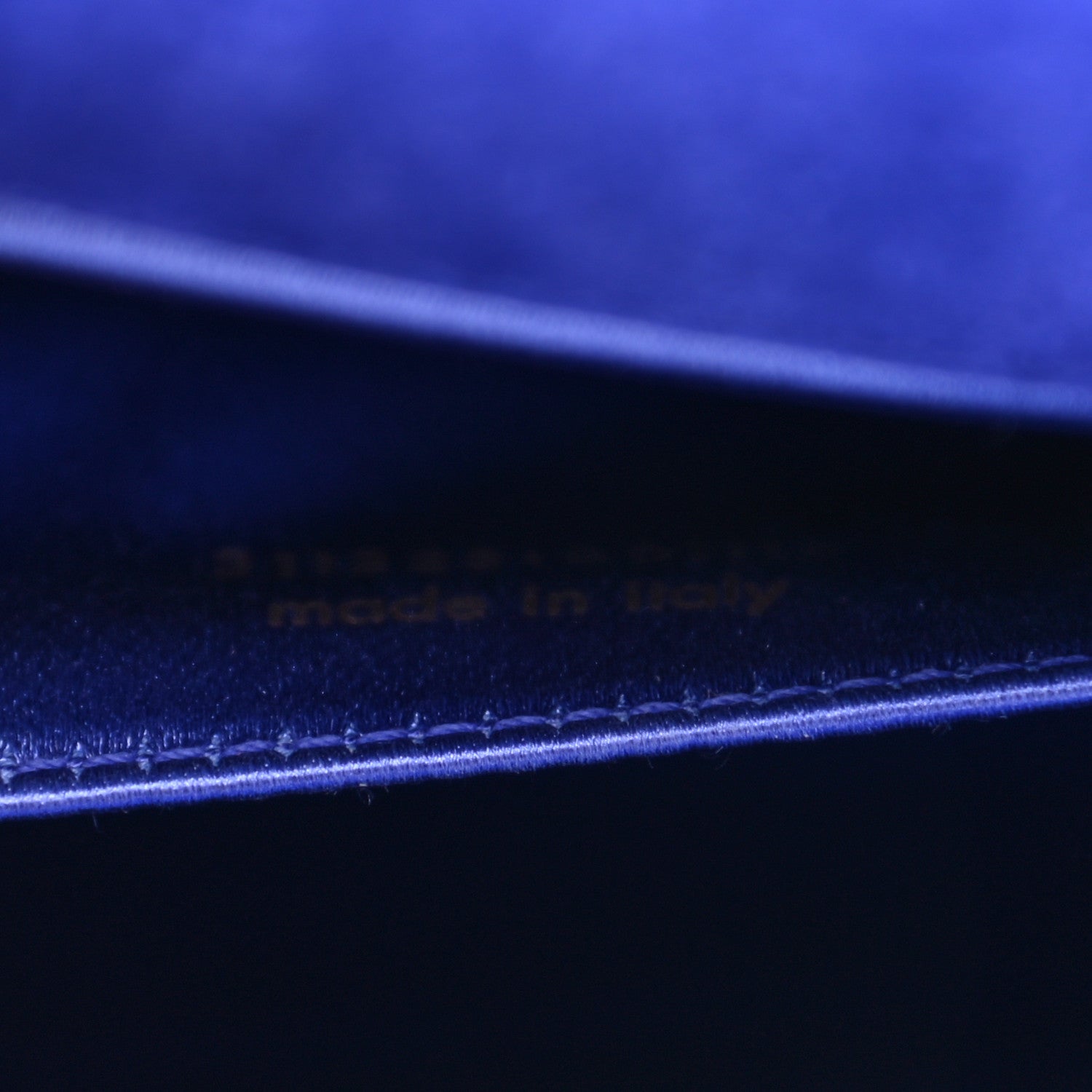 Saint Laurent Patent Calfskin Monogram Large Belle De Jour Clutch Royal Blue 7 of 7