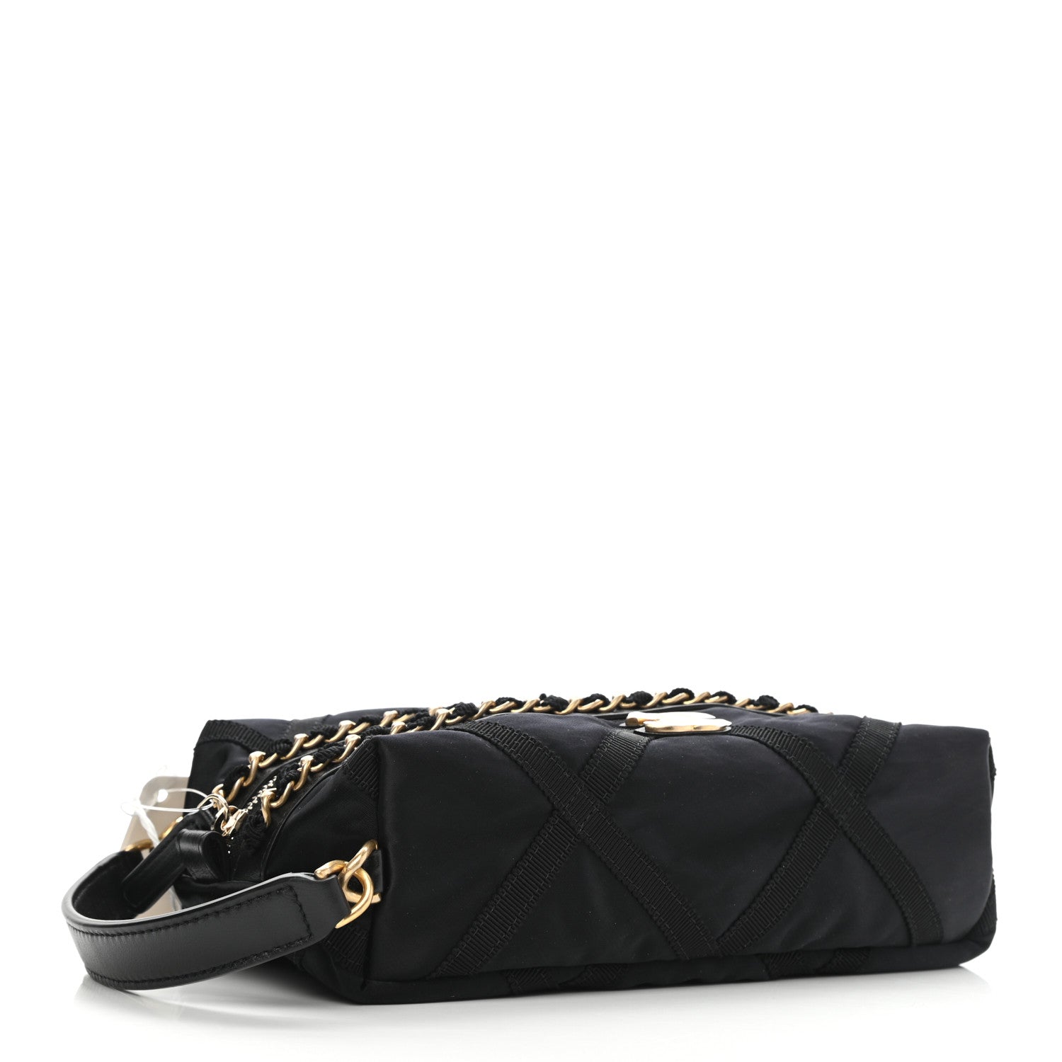 Chanel Nylon Grosgrain Lifestyle Pouch With Sleep Mask Black 5 of 8
