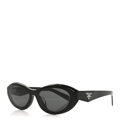 Prada Acetate Oval Sunglasses SPR 26Z-F Black 1 of 7