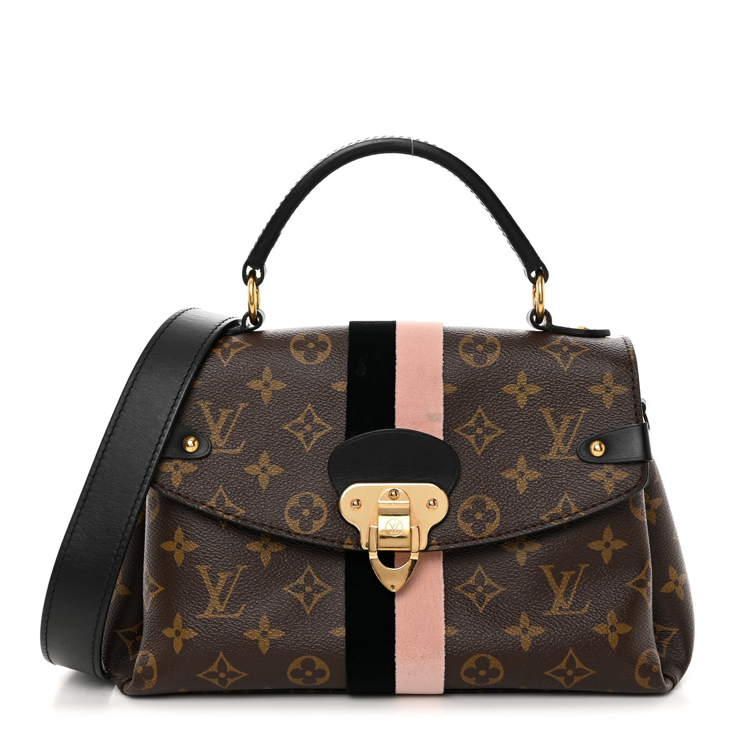 Monogram Georges BB Black Rose Poudre
