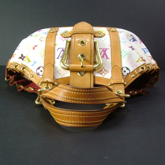 Louis Vuitton Monogram Multicolor Theda GM White 4 of 10