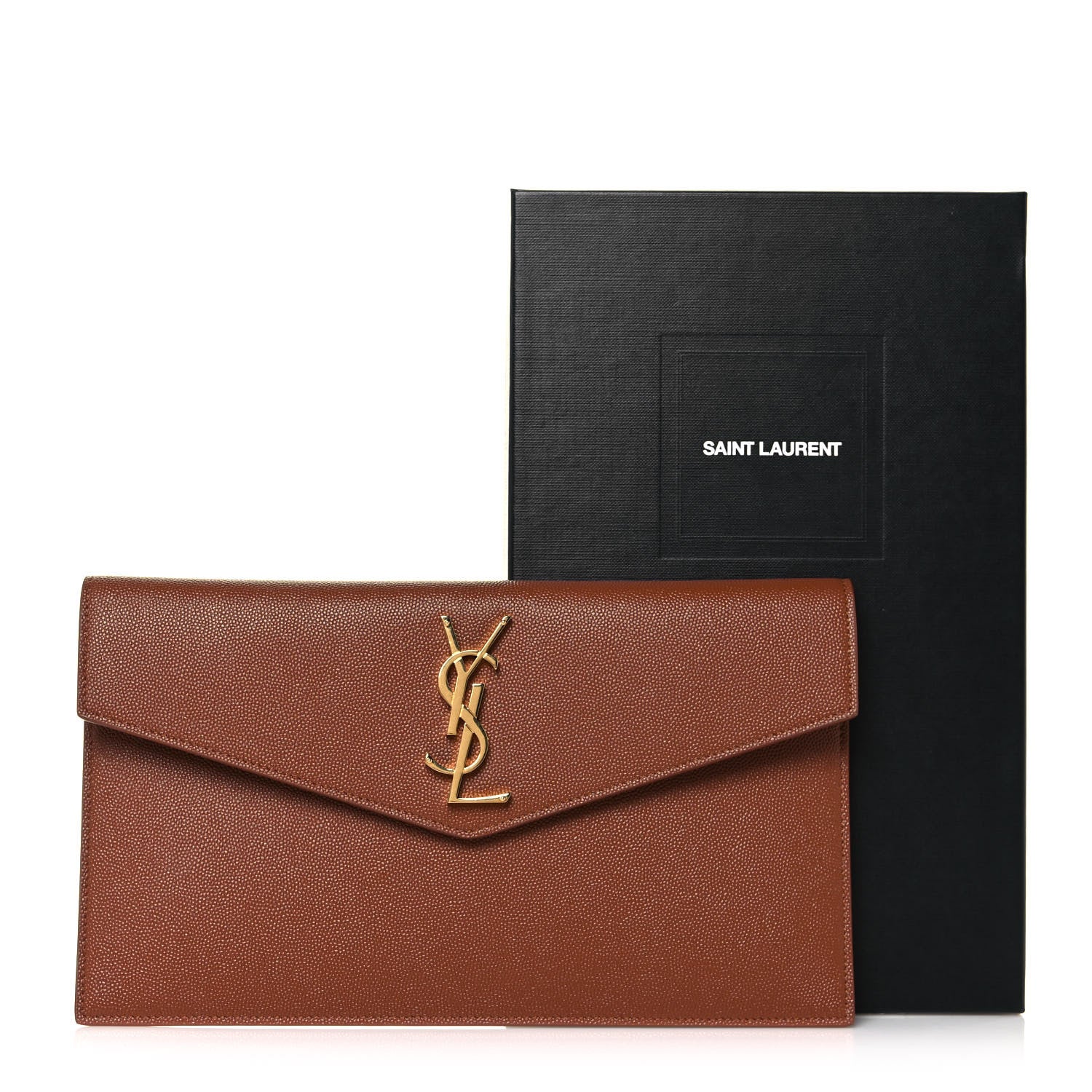 Saint Laurent Grain De Poudre Uptown Pouch Brick 14 of 14