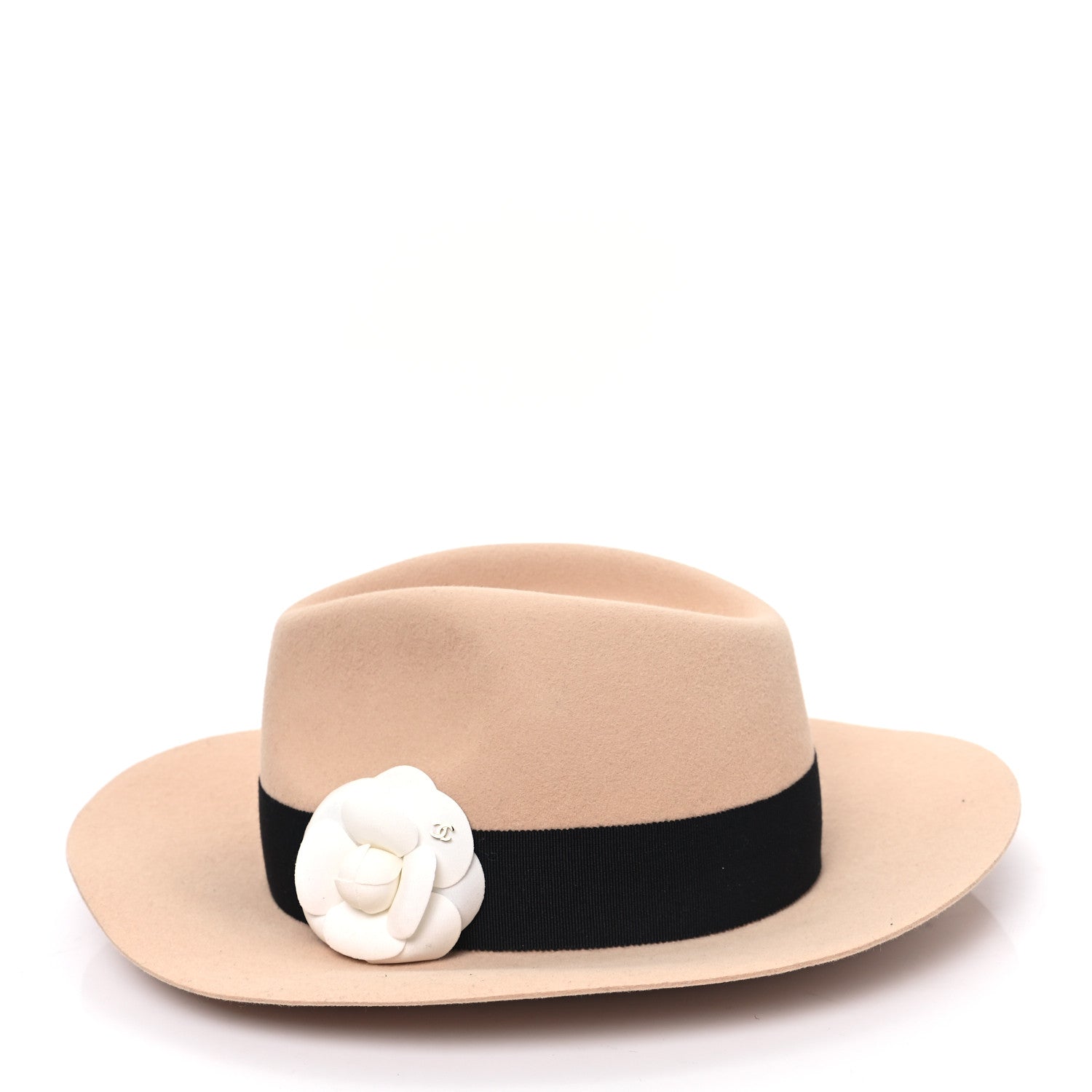 Chanel Suede Wide Brim Hat S Beige 4 of 9