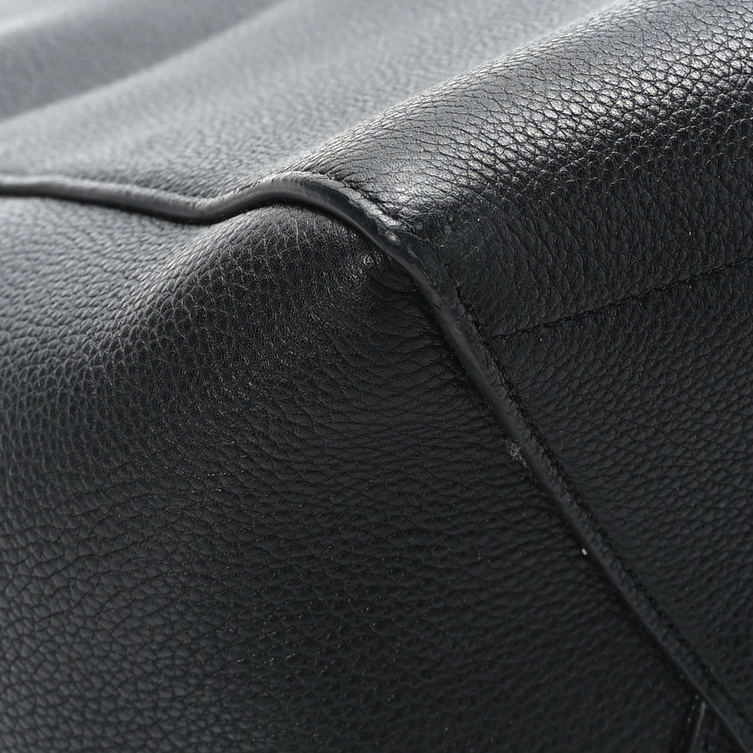 Celine Soft Grained Calfskin Sangle Bucket Bag Black 7 of 10