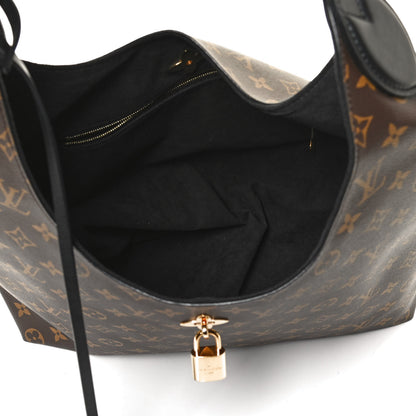 Louis Vuitton Monogram Flower Hobo Black 5 of 11