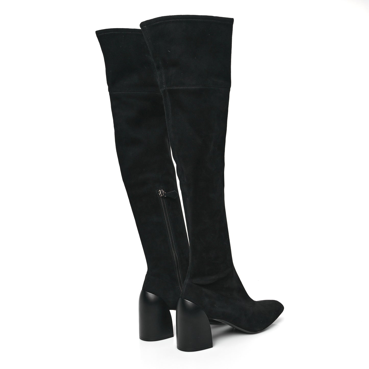 Velvet Goatskin Betty 60 Boots 38.5 Black