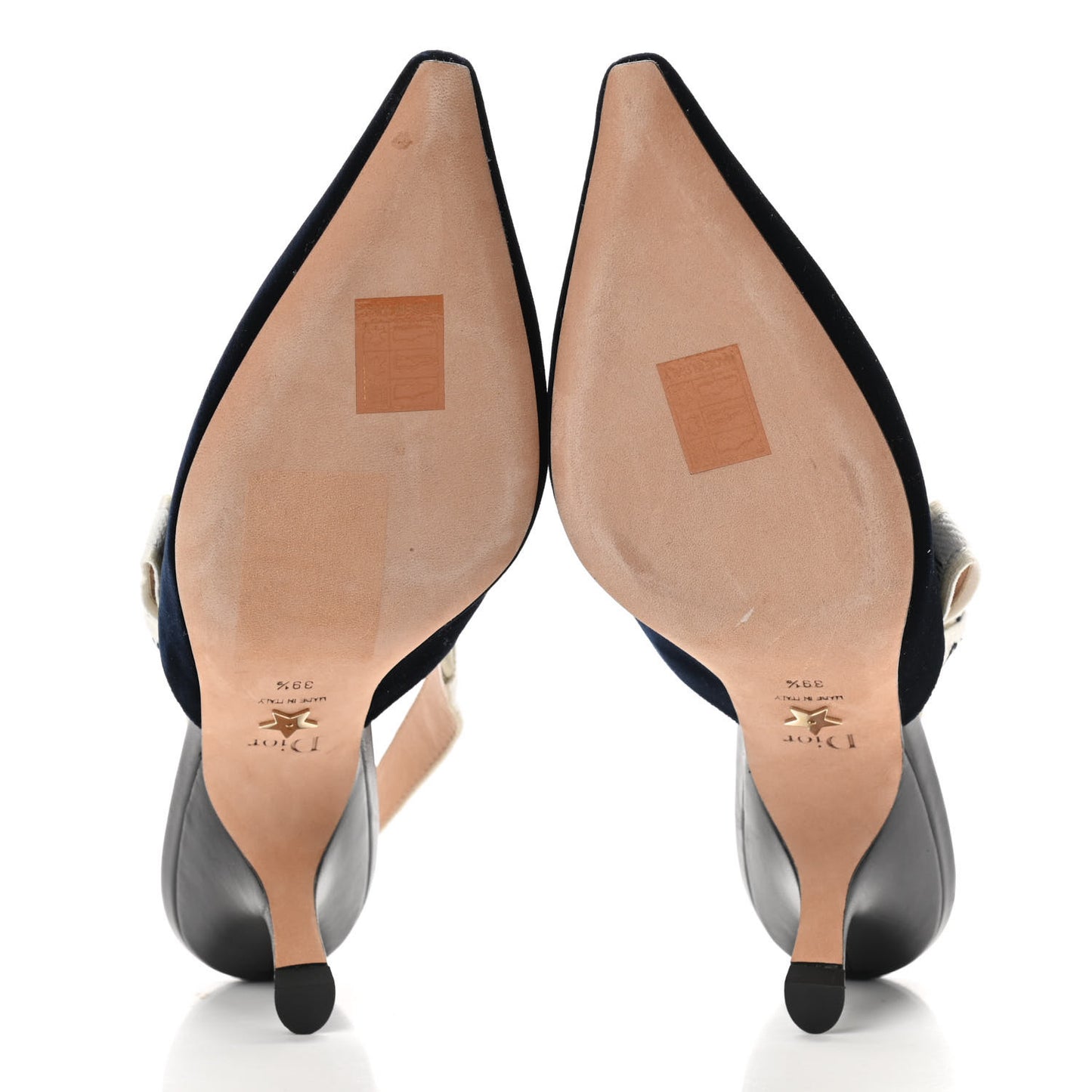 Velvet Ribbon J'Adoir Slingback 65mm Pumps 39.5 Deep Blue