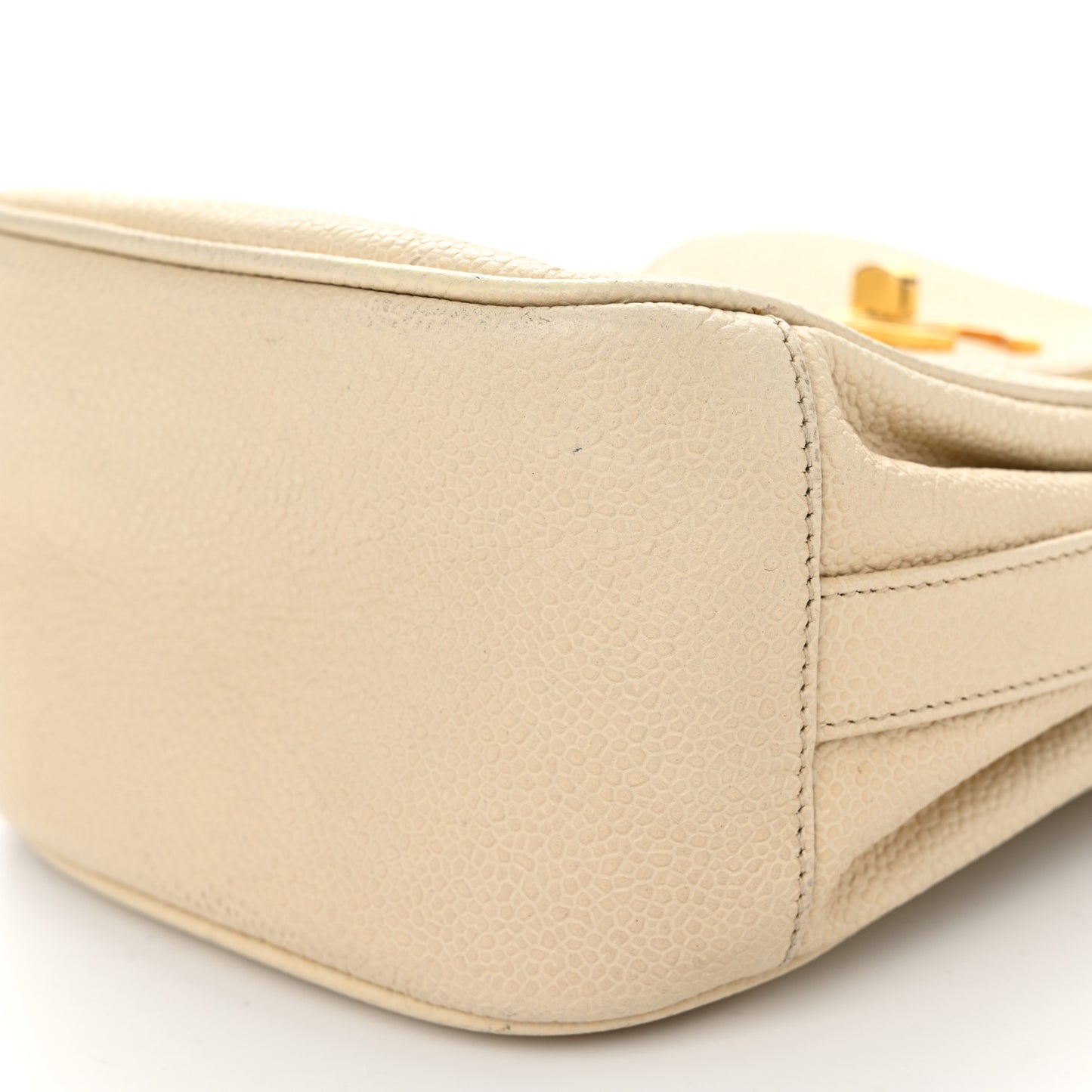 Caviar Vertical Chain Crossbody Ivory