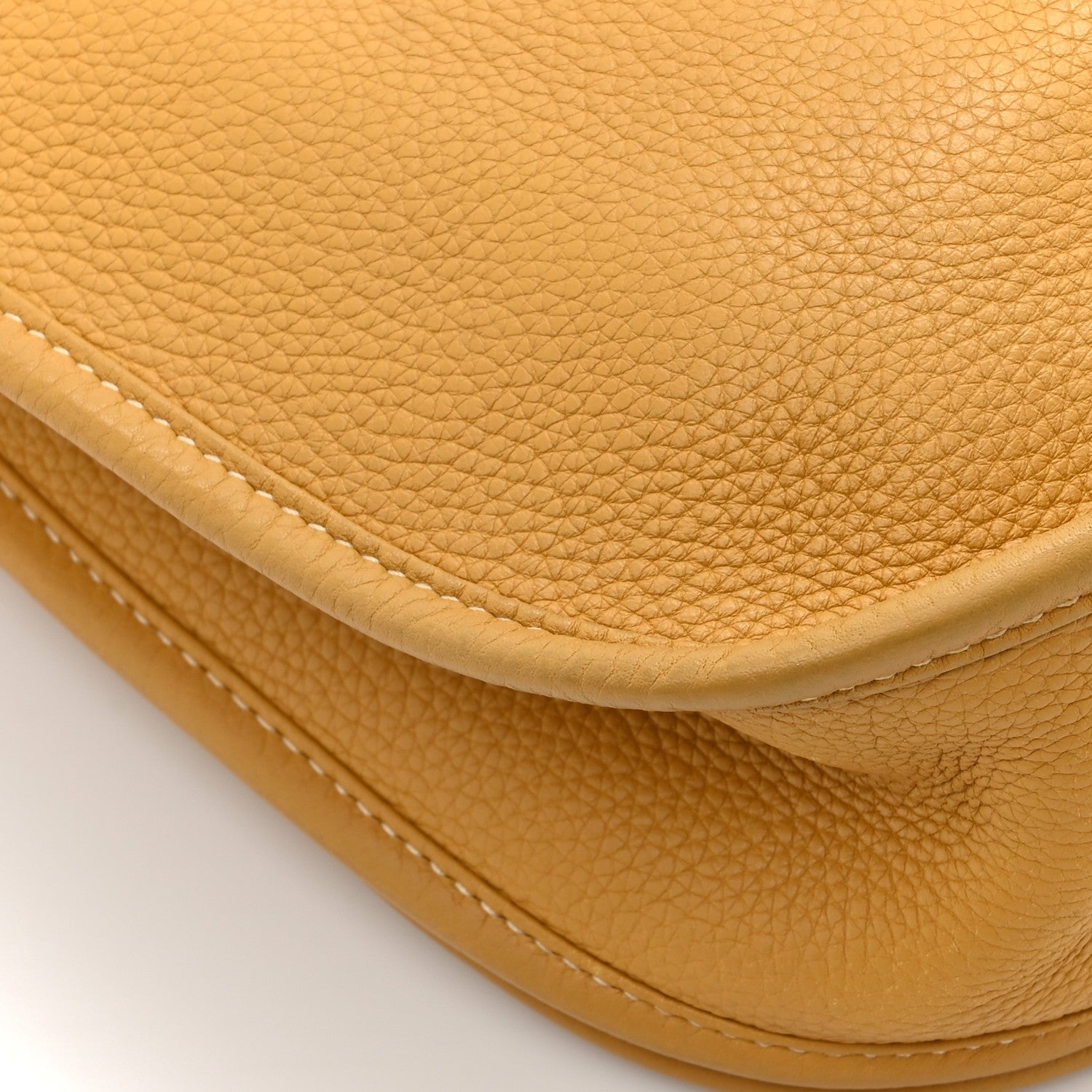 Hermes Taurillon Clemence Amazone Evelyne II GM Curry 14 of 18
