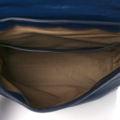 Givenchy Creased Patent Calfskin Medium ID Flap Navy Blue 5 of 9