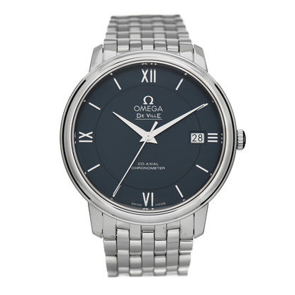 Omega Stainless Steel 37mm De Ville Prestige Co-Axial Automatic Watch Blue 424.10.40.20.01.001 1 of 5
