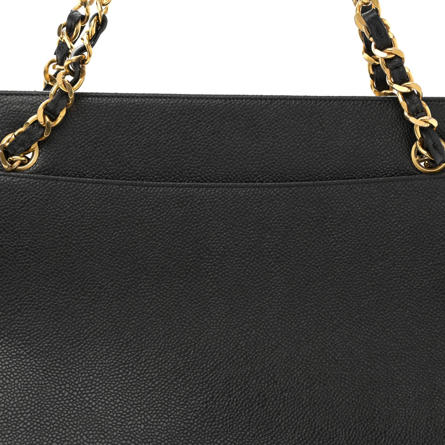 Chanel Caviar Triple CC Shoulder Bag Black 8 of 12