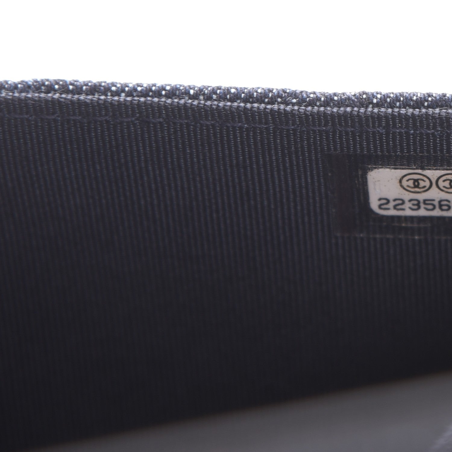 Chanel Denim Quilted Reissue Wallet On Chain WOC Dark Blue 8 of 9