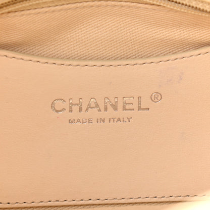 Chanel Patent Quilted Medium Just Mademoiselle Bowling Bag Beige 7 of 12