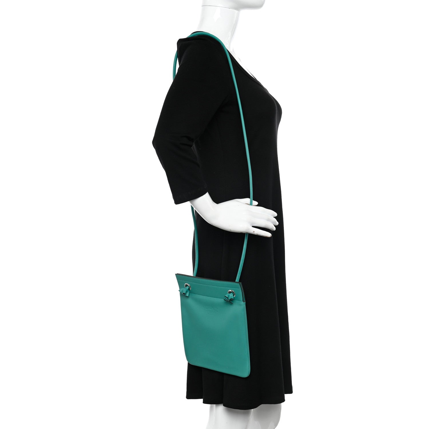 Hermes Milo Lambskin Swift Mini Aline Vert Verone 2 of 11