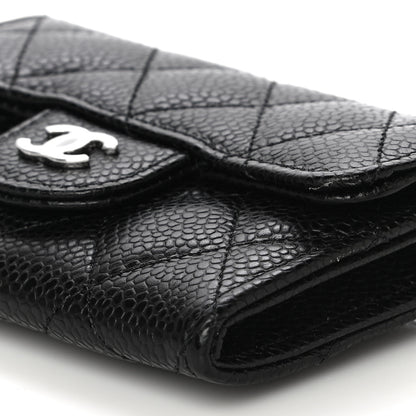 Chanel Caviar Quilted Flap Card Holder Wallet Black 11 of 11