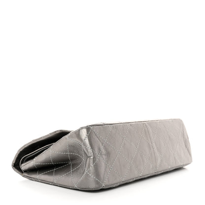 Chanel Metallic Aged Calfskin Quilted 2.55 Reissue 227 Flap Dark Silver 4 of 12