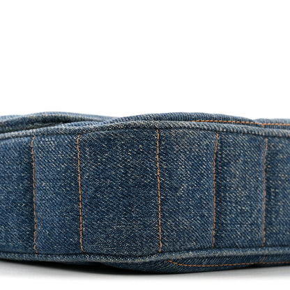 Celine Denim Matelasse Chain Shoulder Bag Blue 10 of 13