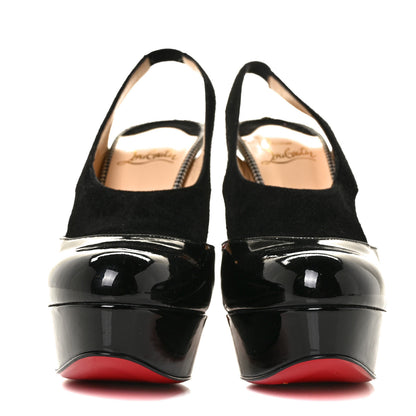 Christian Louboutin Patent Pumps Black 37.5 Black White 2 of 7