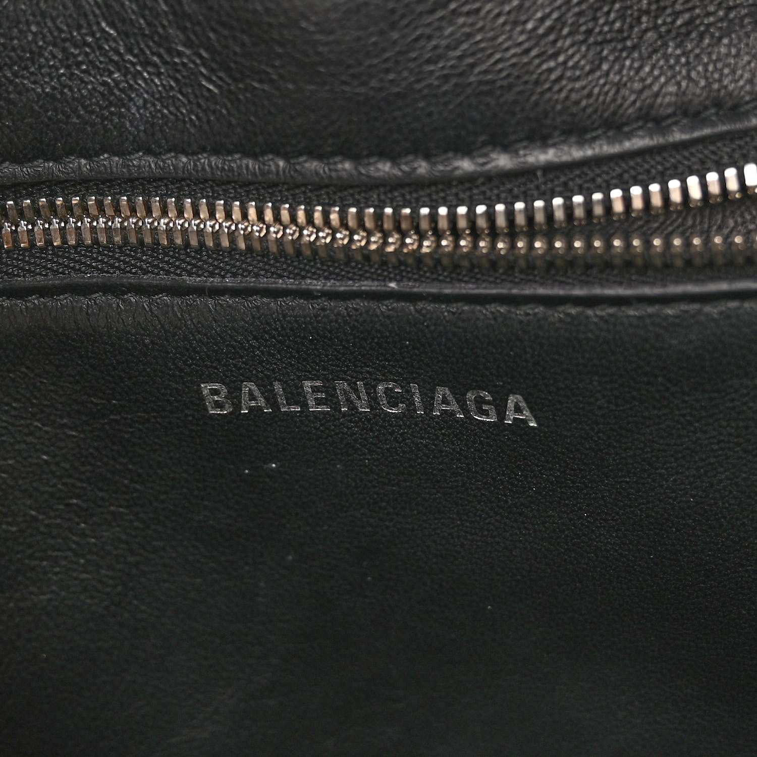 Balenciaga Shiny Day Calfskin Logo XS Triangle Square Bag Jaune Black 6 of 11
