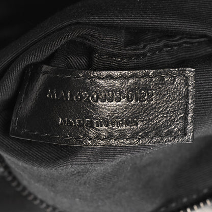 Saint Laurent Calfskin Quilted Toy Loulou Puffer Monogram Monochrome Chain Satchel Black 7 of 10
