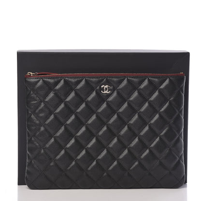 Chanel Caviar Quilted Medium Cosmetic Case Black 8 of 8