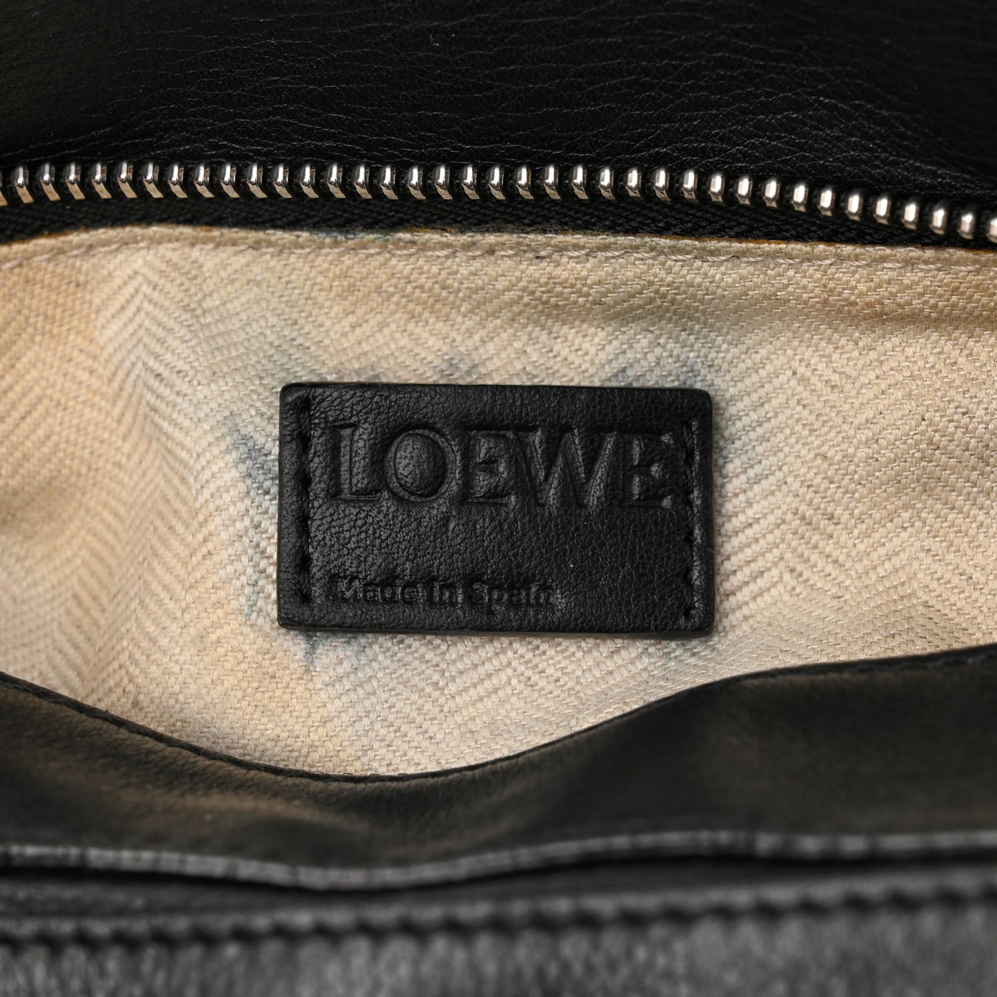 Calfskin Small Puzzle Bag Black