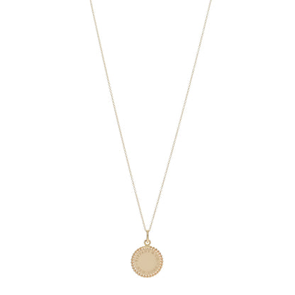 Tiffany 18K Yellow Gold Twist Round Charm Necklace 1 of 5