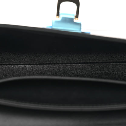 Valentino Garavani Brushed Calfskin Rockstud Flip Lock Chain Shoulder Bag Black 5 of 14