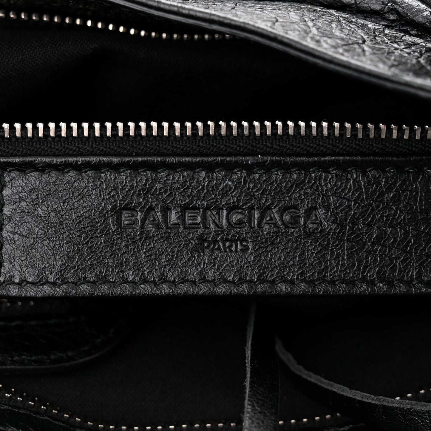 Agneau Classic Silver Hardware Velo Black