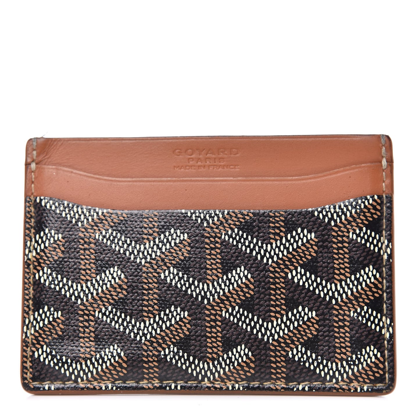 Goyardine Saint Sulpice Card Holder Black Gold