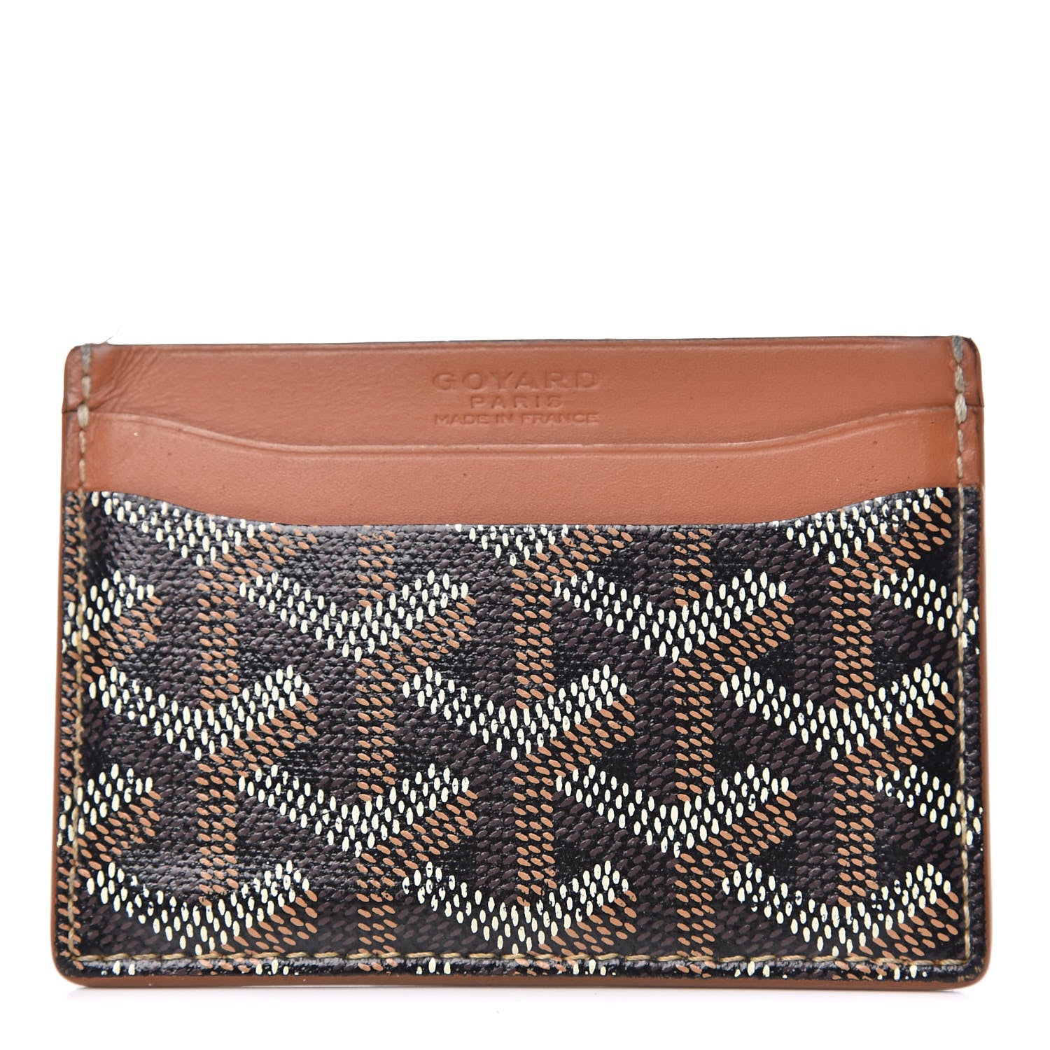 Goyard Goyardine Saint Sulpice Card Holder Black Gold 1 of 15
