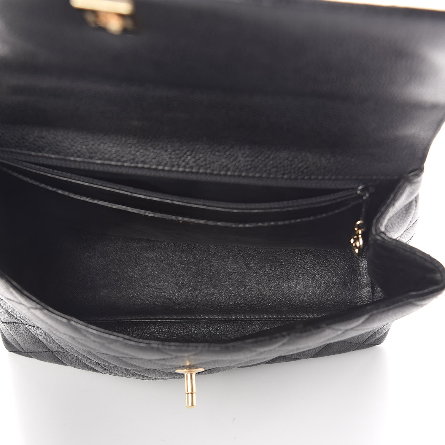 Chanel Caviar Quilted Jumbo Kelly Flap Black 5 of 10