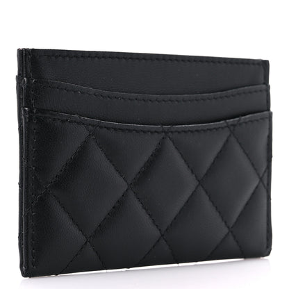 Chanel Lambskin Quilted Card Holder Black 3 of 9