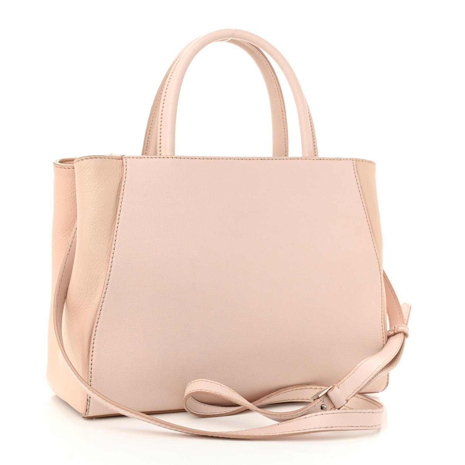 Fendi Vitello Elite Monster Petite 2Jours Tote Rosa Plaster 3 of 15