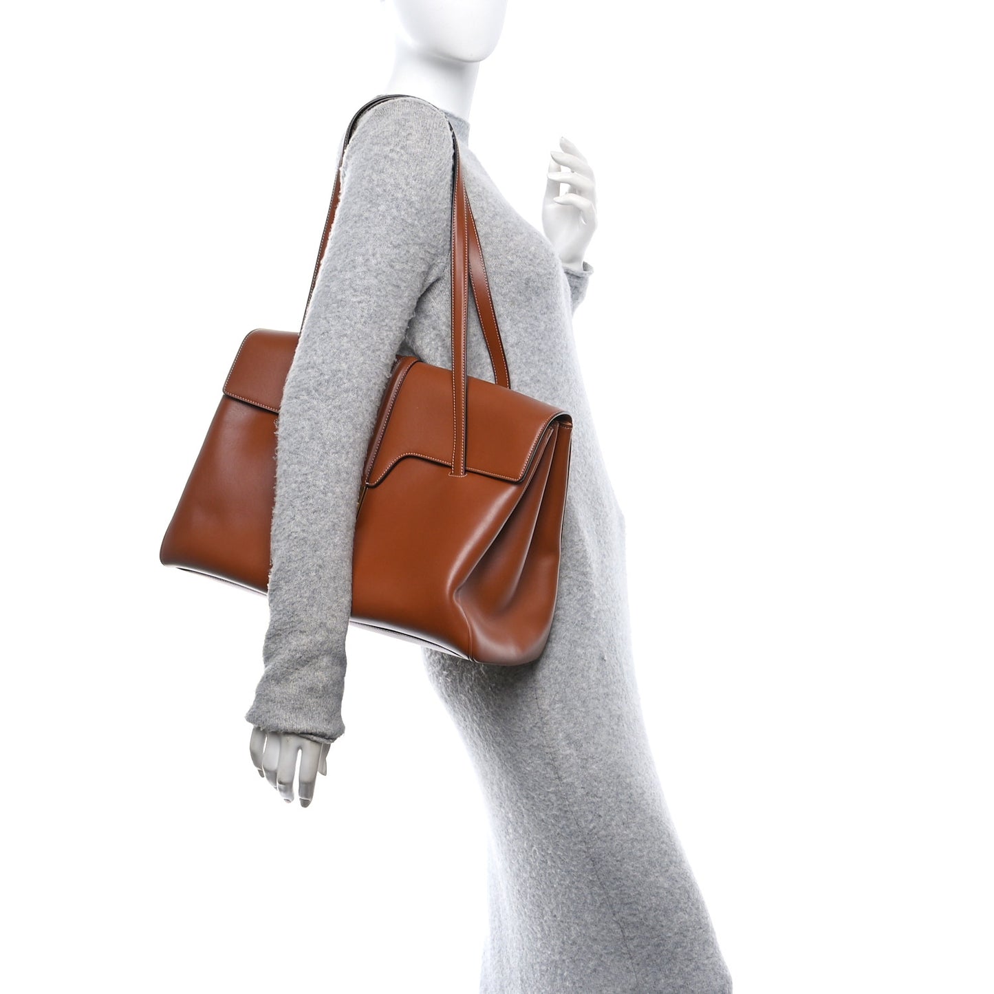 Calfskin Large Soft 16 Bag Tan