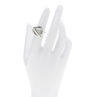 Hermes Sterling Silver GM Croisette Ring 50 5.25 2 of 5
