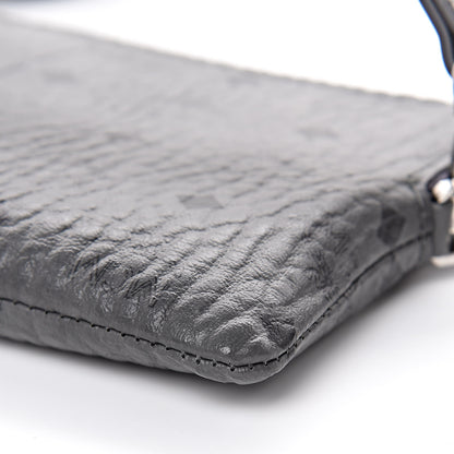 MCM Visetos Crossbody Tech Pouch Grey 9 of 10