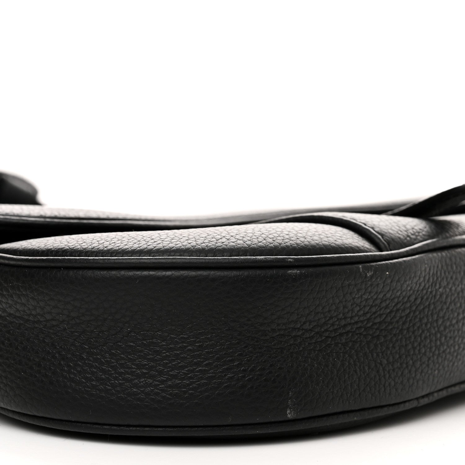 Christian Dior Grained Calfskin Mens Saddle Bag Black 10 of 10