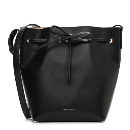 Mansur Gavriel Calfskin Mini Bucket Bag Black Ballerina 1 of 15