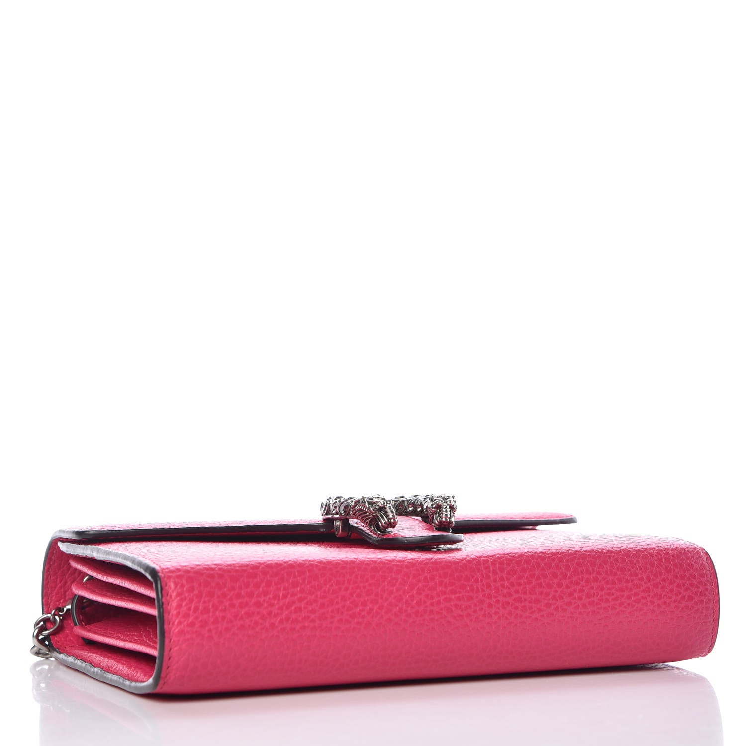 Gucci Dollar Calfskin Crystal Mini Dionysus Chain Wallet Box Pink 4 of 10