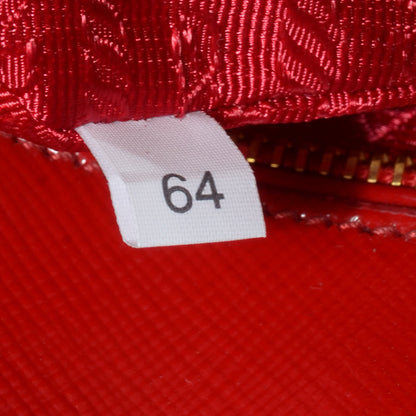 Prada Saffiano Vernice Mini Promenade Tote Rosso 5 of 9